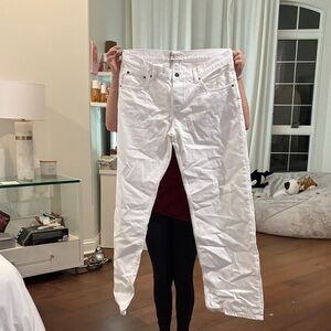 Motel Rocks Crisp White Straight Leg Jeans